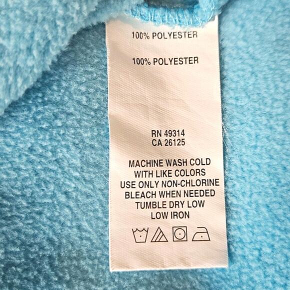 Port Ludlow 1/4 Zip Lightweight Fleece Shirt Light Blue Women's XXL - Picture 5 of 6